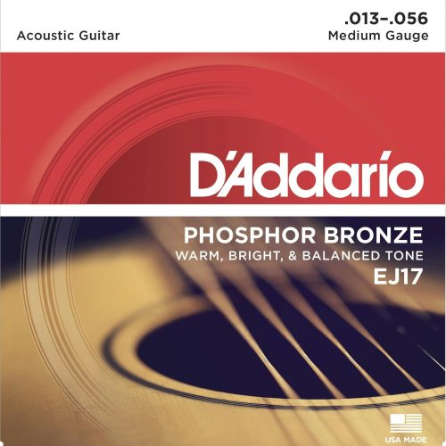D'Addario EJ17 Phosphor Bronze 13-56 Medium Set in stock