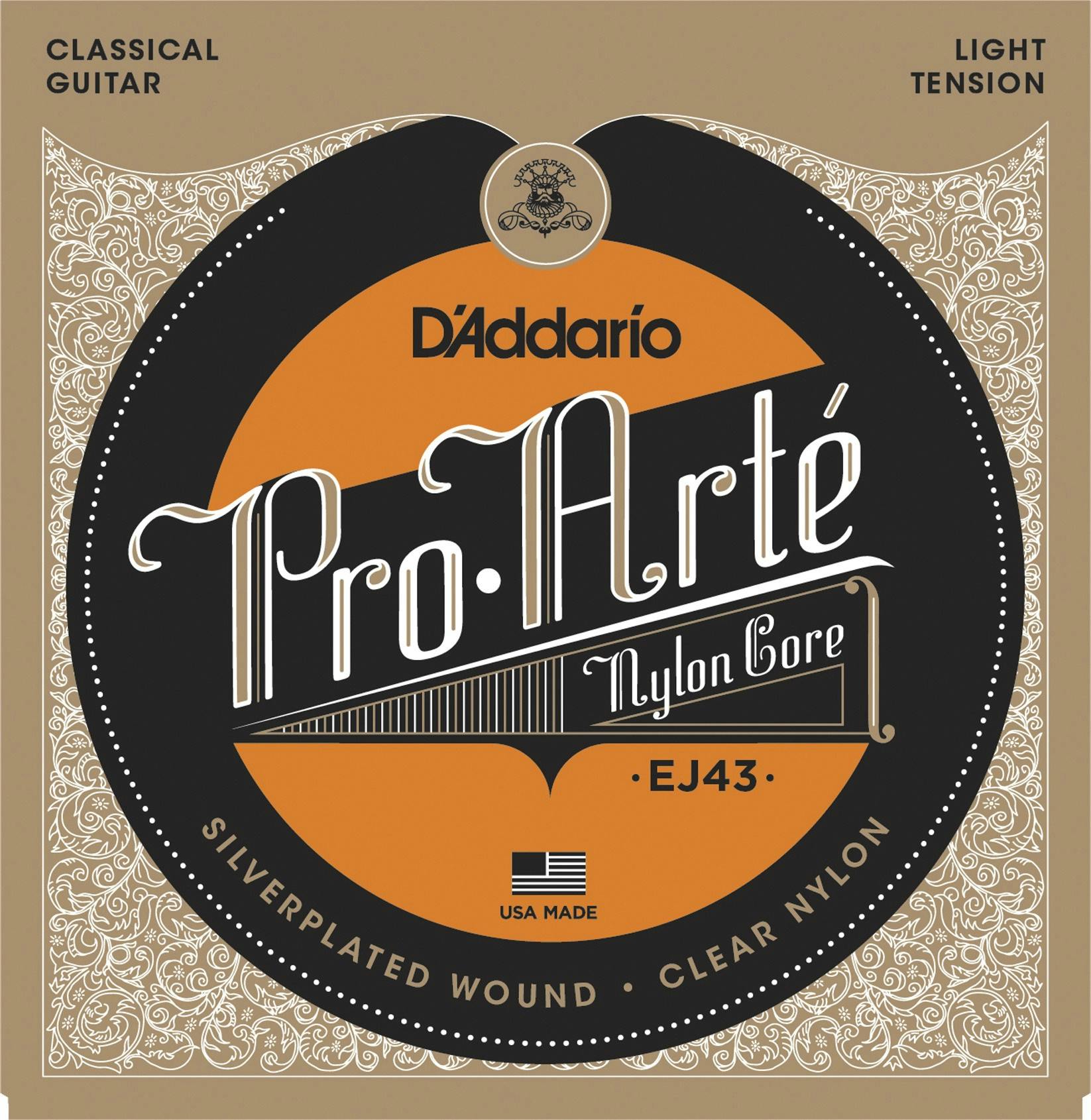 D'addario Pro-Arte Laser selected Light tension classical nylon strings in stock