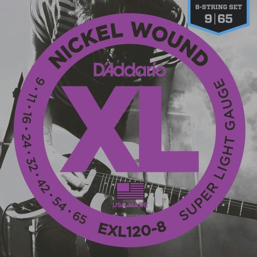 D'addario XL 09-65 Super Light 8 String Set in stock