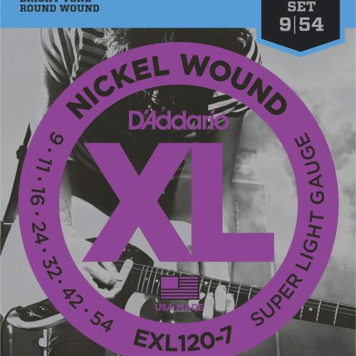D'addario XL 09-54 Super Light 7 String Set in stock