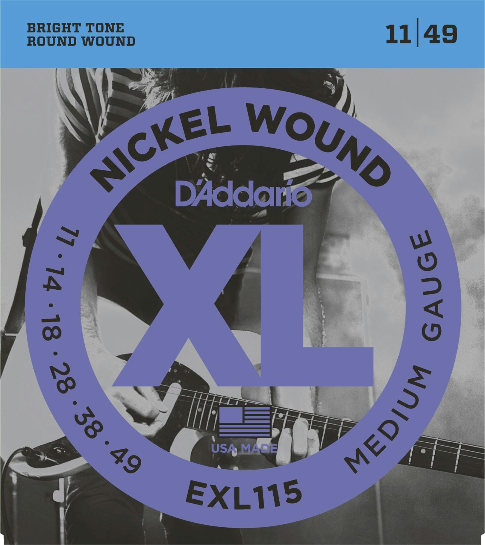 D'Addario XL 11-49 Blues/Jazz Rock Set in stock