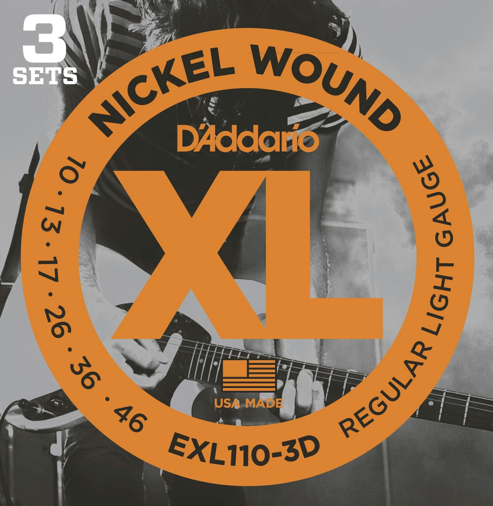 D'Addario XL 10-46 Light Guitar Strings in stock