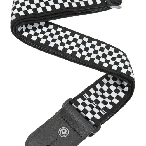 D'Addario 50mm Nylon Guitar Strap - Check Mate in stock
