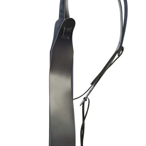 D'Addario 64mm Black Leather Banjo Strap in stock