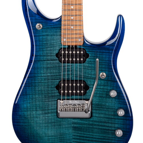 Music Man JP15 John Petrucci Signature Electric Guitar in Cerulean Paradise Flame in stock