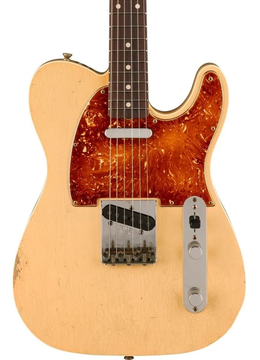 Fender Custom Shop Masterbuilt Custom “60’s” Telecaster Journeyman Electric Guitar in Aged Desert Sand in stock