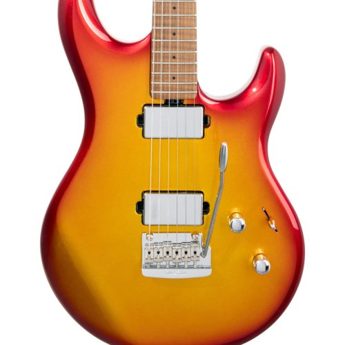 Music Man Luke 4 HH Electric Guitar in Fireball in stock