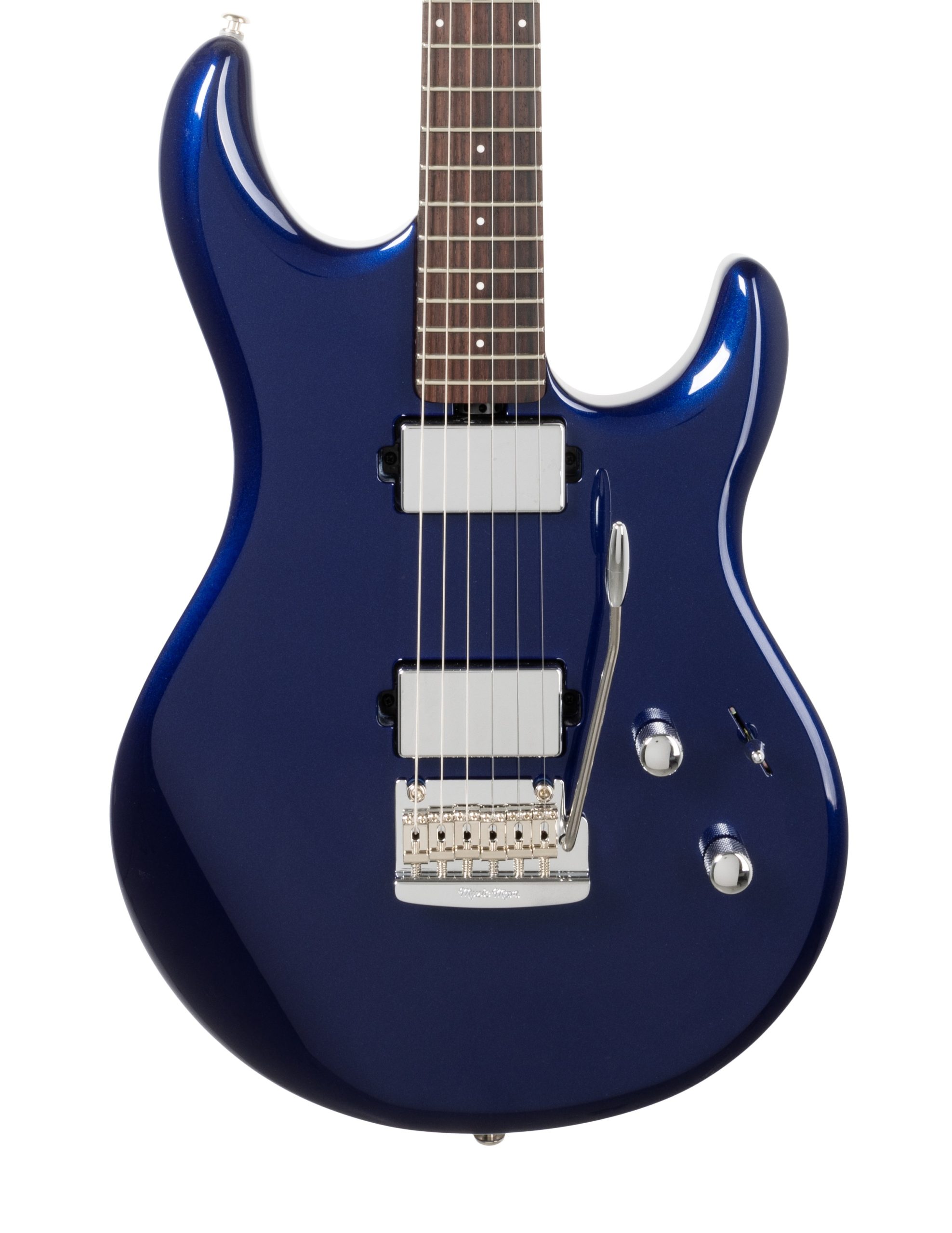 Music Man Luke 4 HH Electric Guitar in Butane Blue in stock