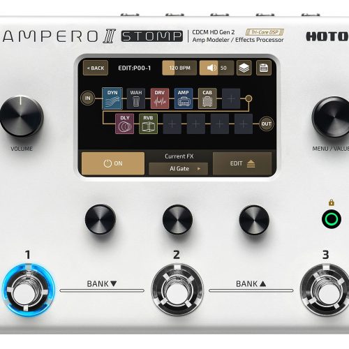Hotone Ampero Stomp II Multi FX and Amp Modeller in stock