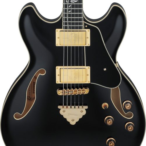 Ibanez AS93SP-BK AS Series Semi-Hollow Electric Guitar in Black in stock