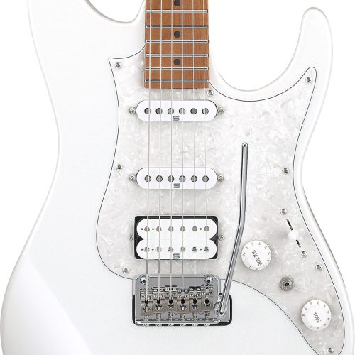 Ibanez AZ2204-PW AZ Prestige Series HSS Electric Guitar in Pearl White in stock