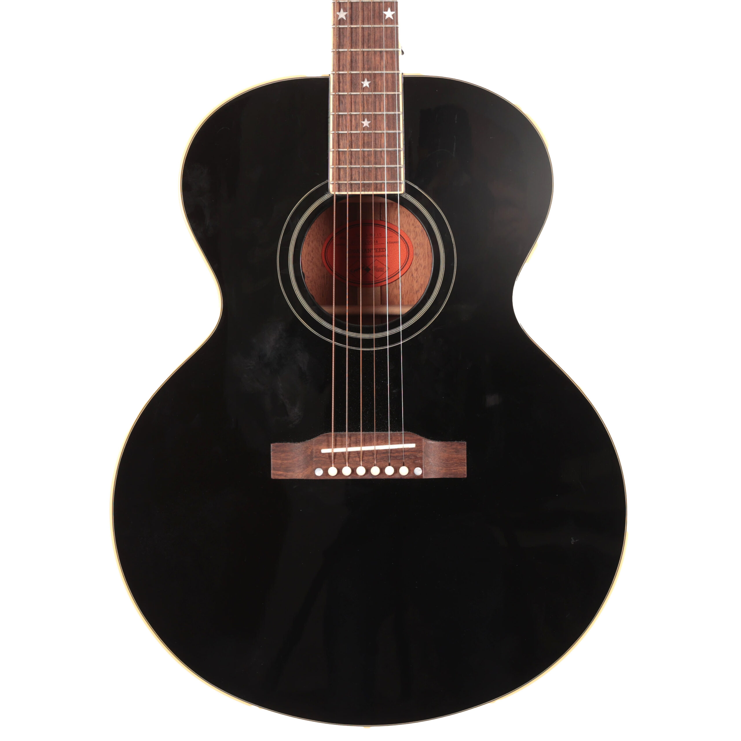 B Stock : Epiphone J-180 LS Electro-Acoustic in Ebony 002 in stock