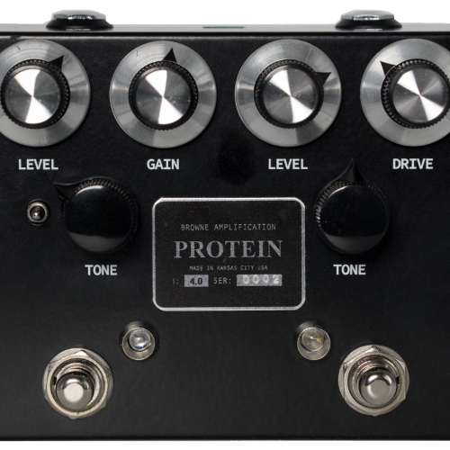 Browne Amplification The Protein V4 Dual Overdrive Pedal in Black in stock