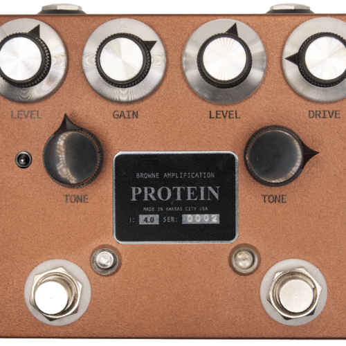 Browne Amplification The Protein V4 Dual Overdrive Pedal in Copper in stock