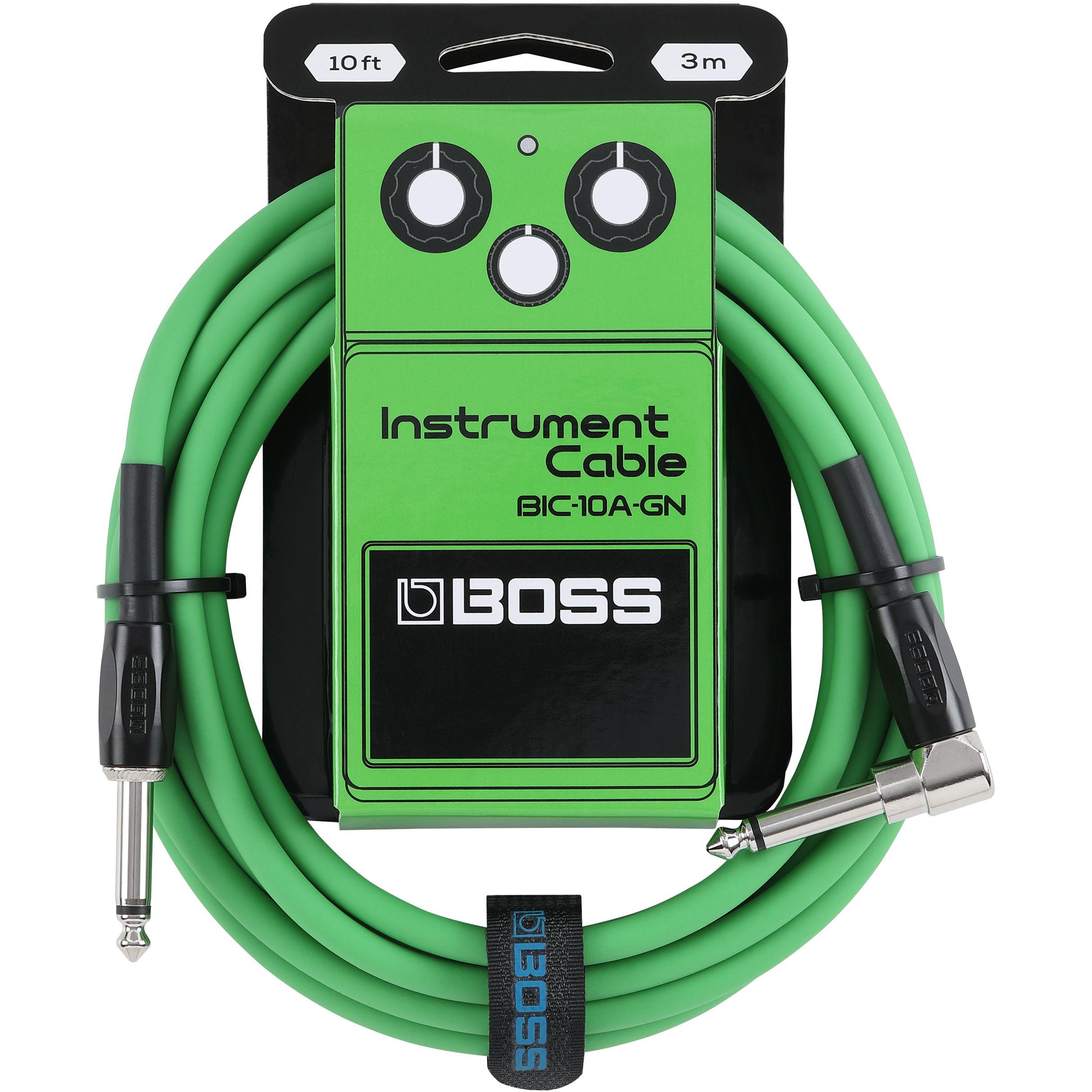 Boss BIC-10A Instrument Cable 10 ft in Green in stock