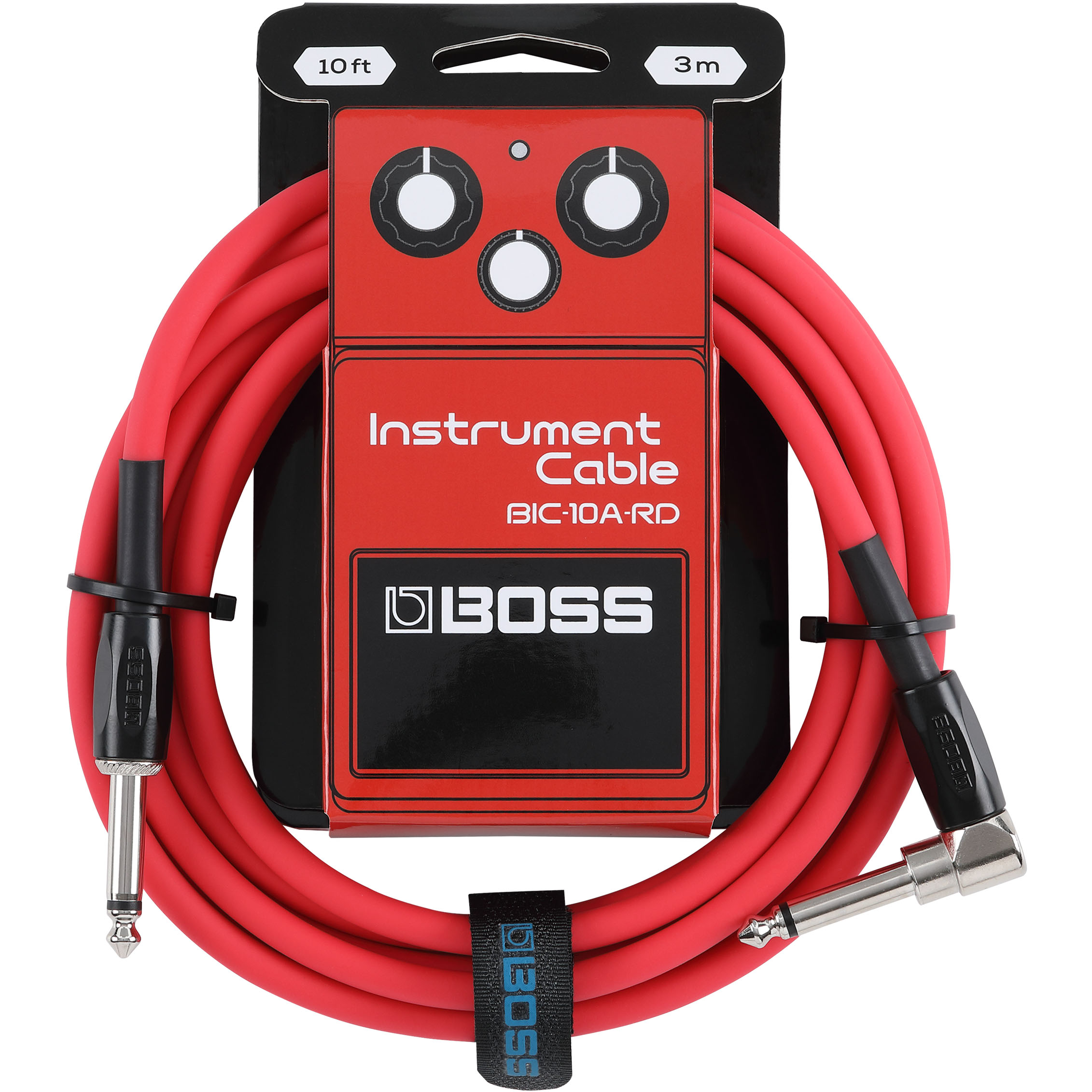 Boss BIC-10A Instrument Cable 10 ft in Red in stock