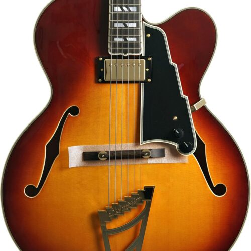 Dangelico EXL-1 Archtop Hollow-Body Electric Guitar in Dark Iced Tea Burst in stock