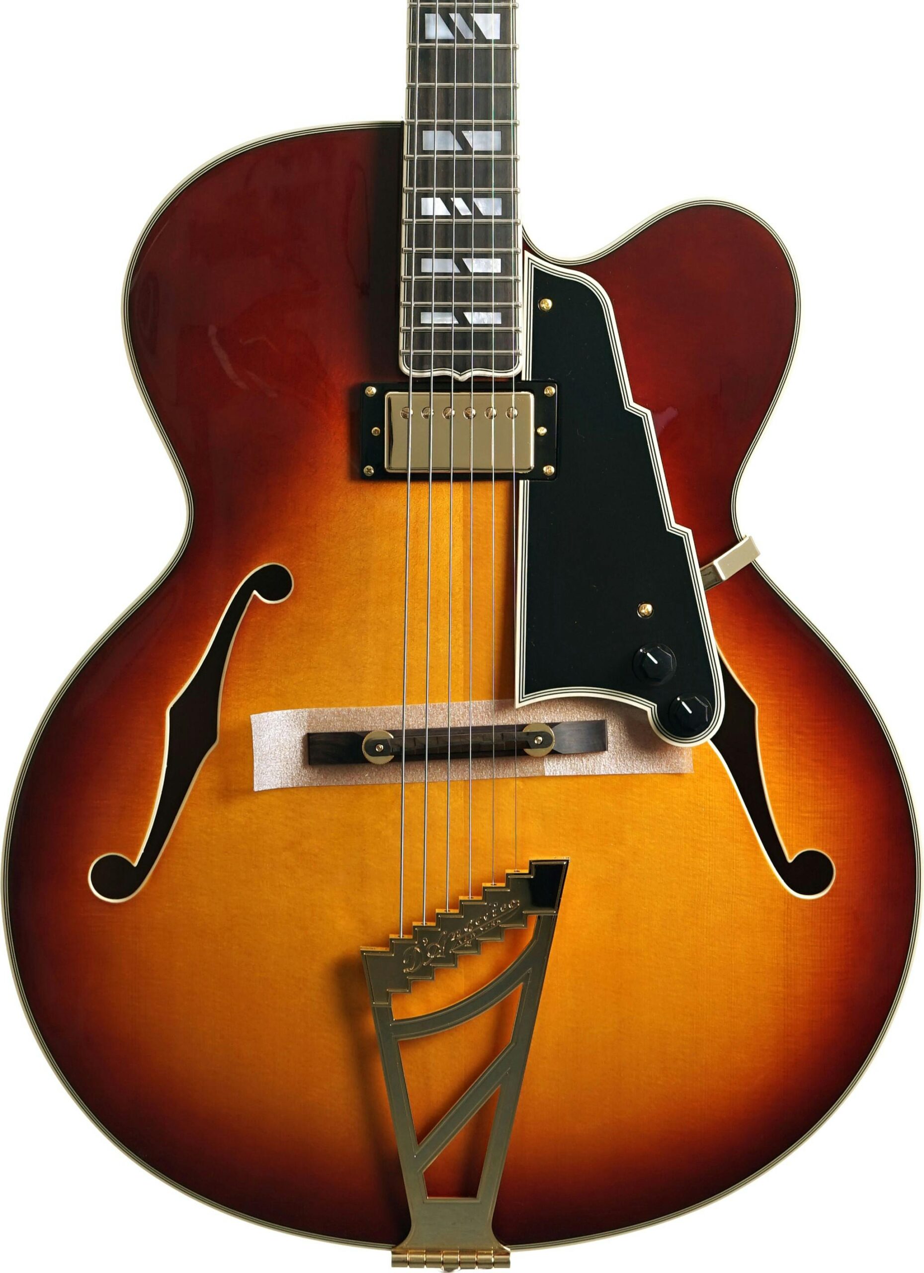 Dangelico EXL-1 Archtop Hollow-Body Electric Guitar in Dark Iced Tea Burst in stock