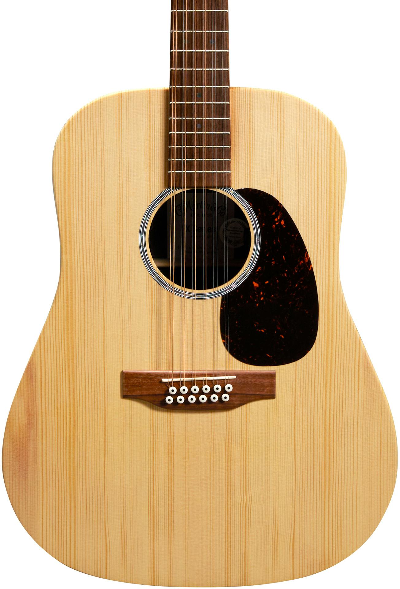 Martin X-Series Remastered D-X2E 12-String Acoustic Guitar with Spruce Top Brazilian HPL B&S in stock