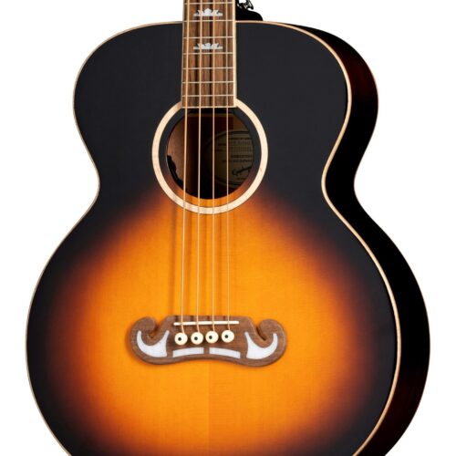 Epiphone El Capitan J-200 Studio Bass Guitar in Vintage Sunburst in stock