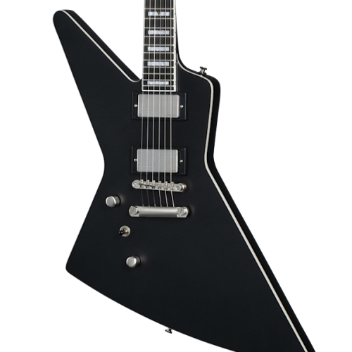 Epiphone Left Handed Extura Prophecy in Aged Jet Black Metallic in stock