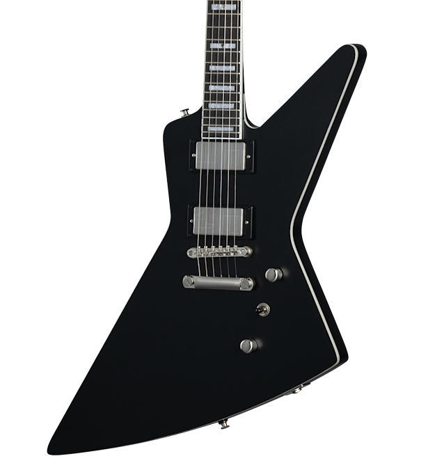Epiphone Extura Prophecy in Aged Jet Black Metallic in stock