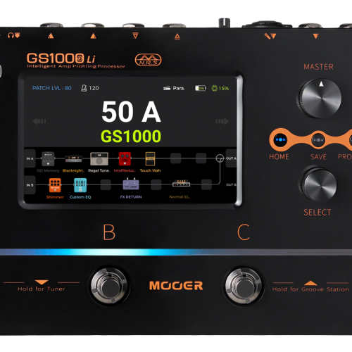 Mooer GS1000-Li Lithium Battery Multi FX Guitar Pedal in stock