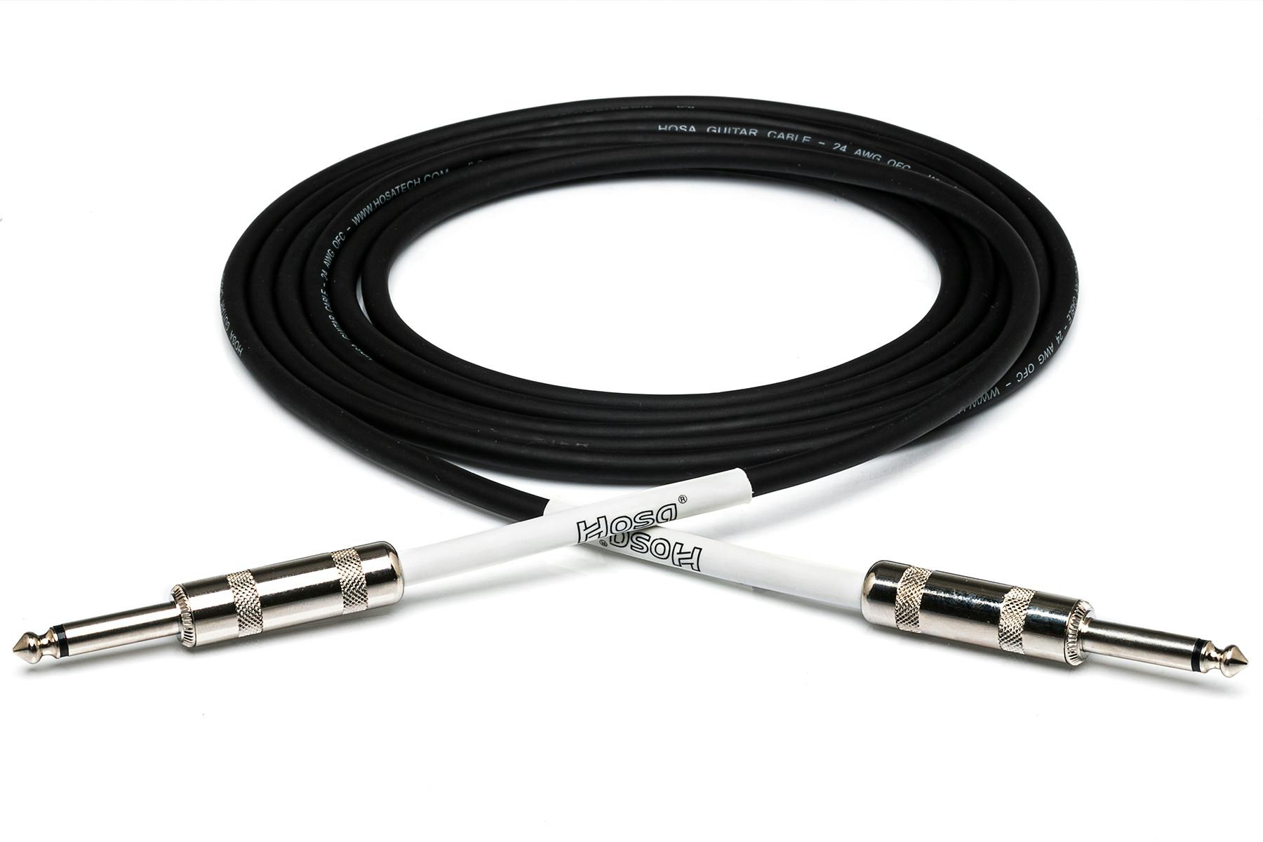 Hosa GTR-200 Series Guitar Cable, Straight to Same, 20ft / 6M in stock - Image 1