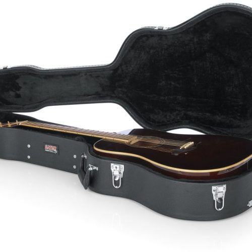 Gator Cases Deluxe Wood Case for Dreadnought Guitars in stock