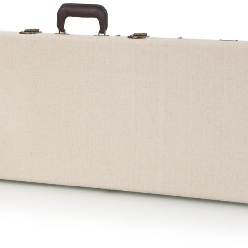 Gator Cases Journeyman Deluxe Wood Case for Bass Guitars with Burlap Exterior in stock