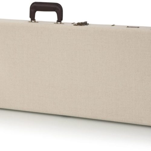 Gator Cases Journeyman Deluxe Wood Case for Electric Guitars with Burlap Exterior in stock