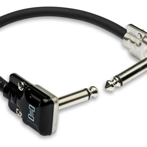 Hosa Pro Guitar Patch Cable, Low-profile Right-angle to Same, 6 in in stock