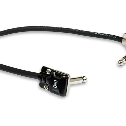 Hosa Pro Guitar Patch Cable, Low-profile Right-angle to Same, 18 in in stock