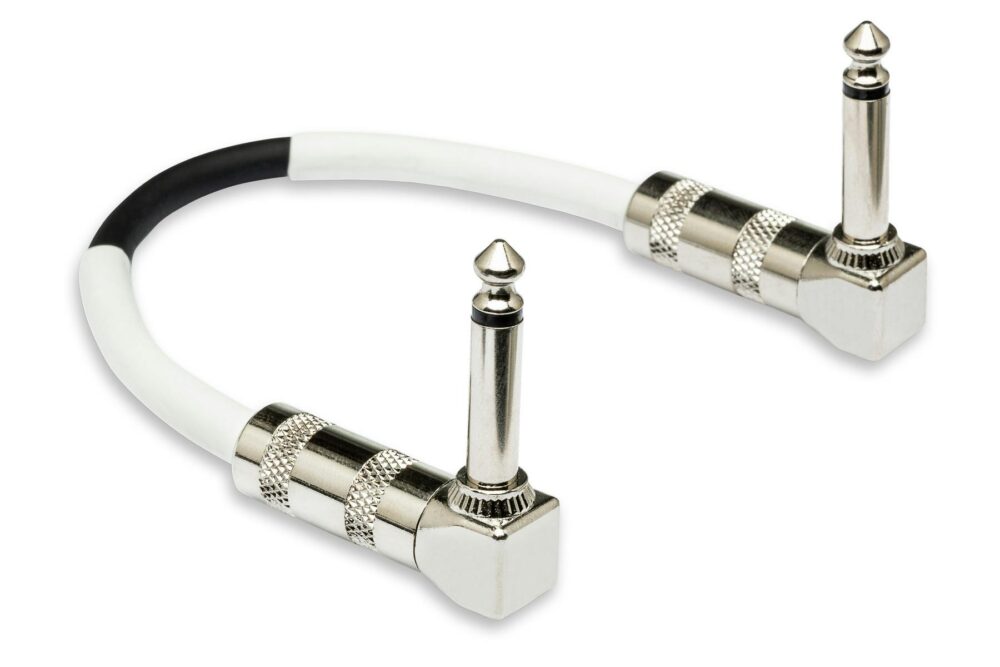 Hosa Pro Guitar Patch Cable, Right-angle to Same, 6 in in stock - Image 1