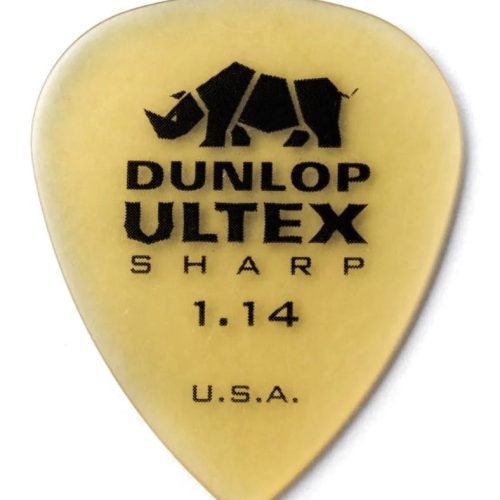 Dunlop Ultex Sharp 1.14mm Pick - Pack of 6 in stock