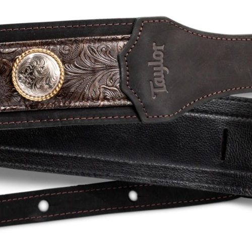Taylor Grand Pacific Strap Black Leather Ni Concho in stock
