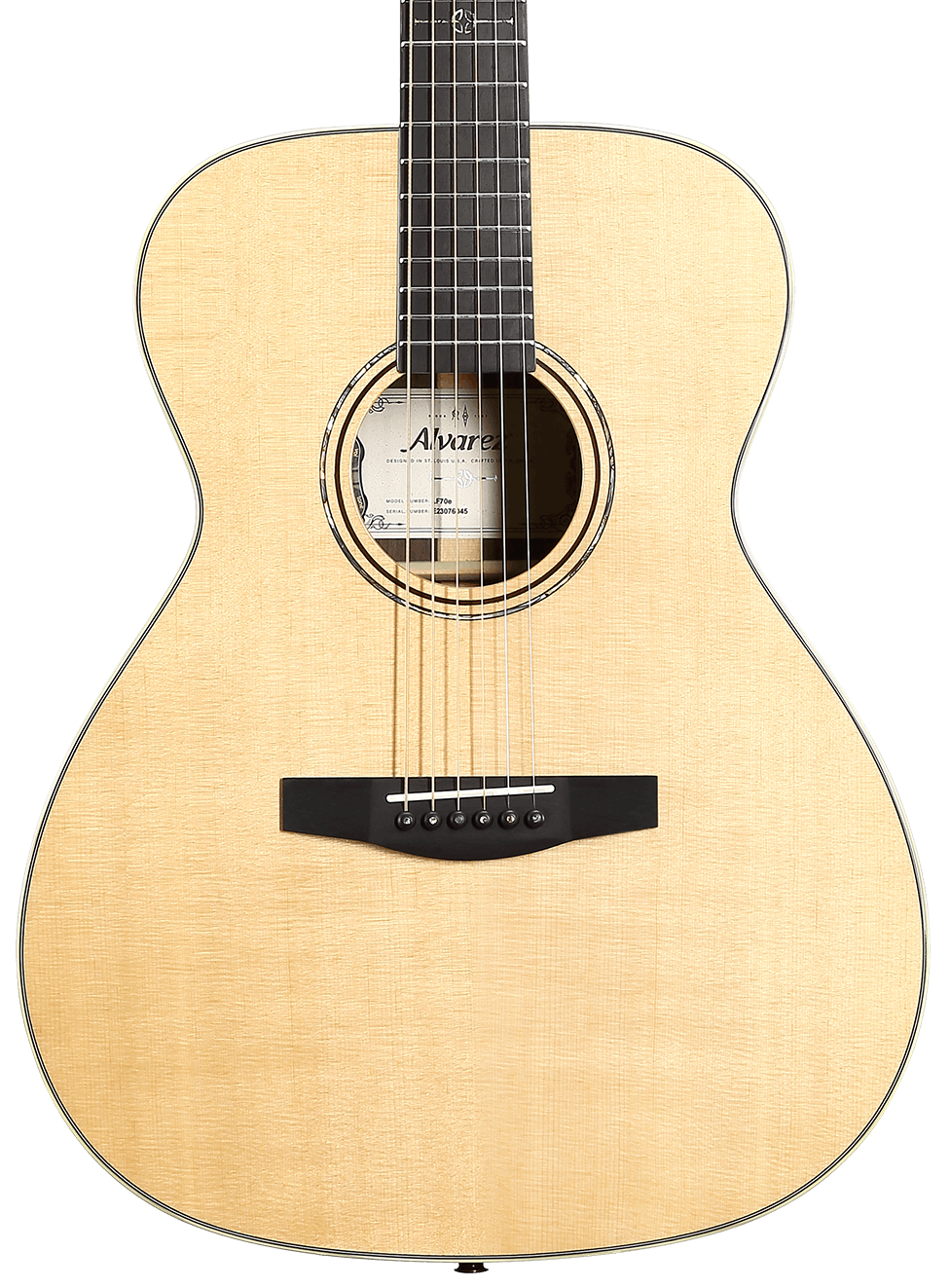 Alvarez Laureate LF70E Folk OM Electro-Acoustic in Natural in stock