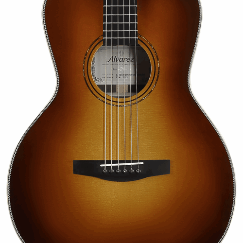 Alvarez Laureate LT70E Grand-Auditorium Electro-Acoustic in Herringbone Sunset in stock