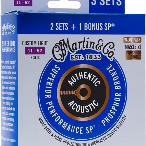 Martin Strings - SP Flexible Core - Phosphor Bronze 3 Pack Custom Light 11-52 in stock