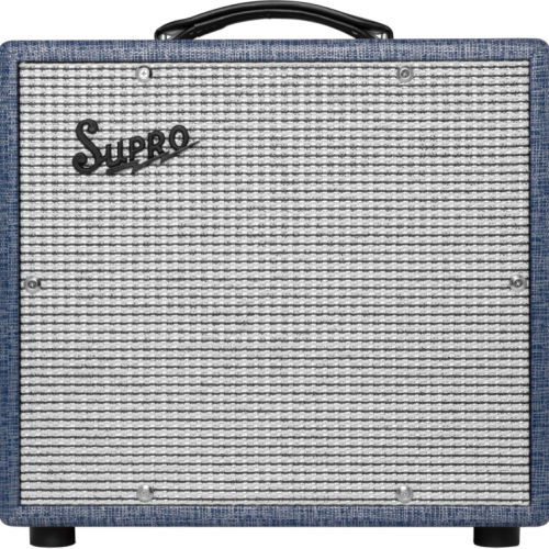 Supro 1608R Montauk 1x10 15W Combo Amp in Blue Rhino Hide in stock
