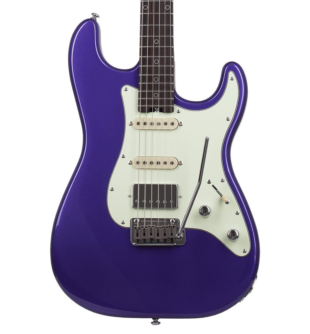 Schecter Nick Johnston Trad 10th Anniversary HSS Atomic Violet in stock