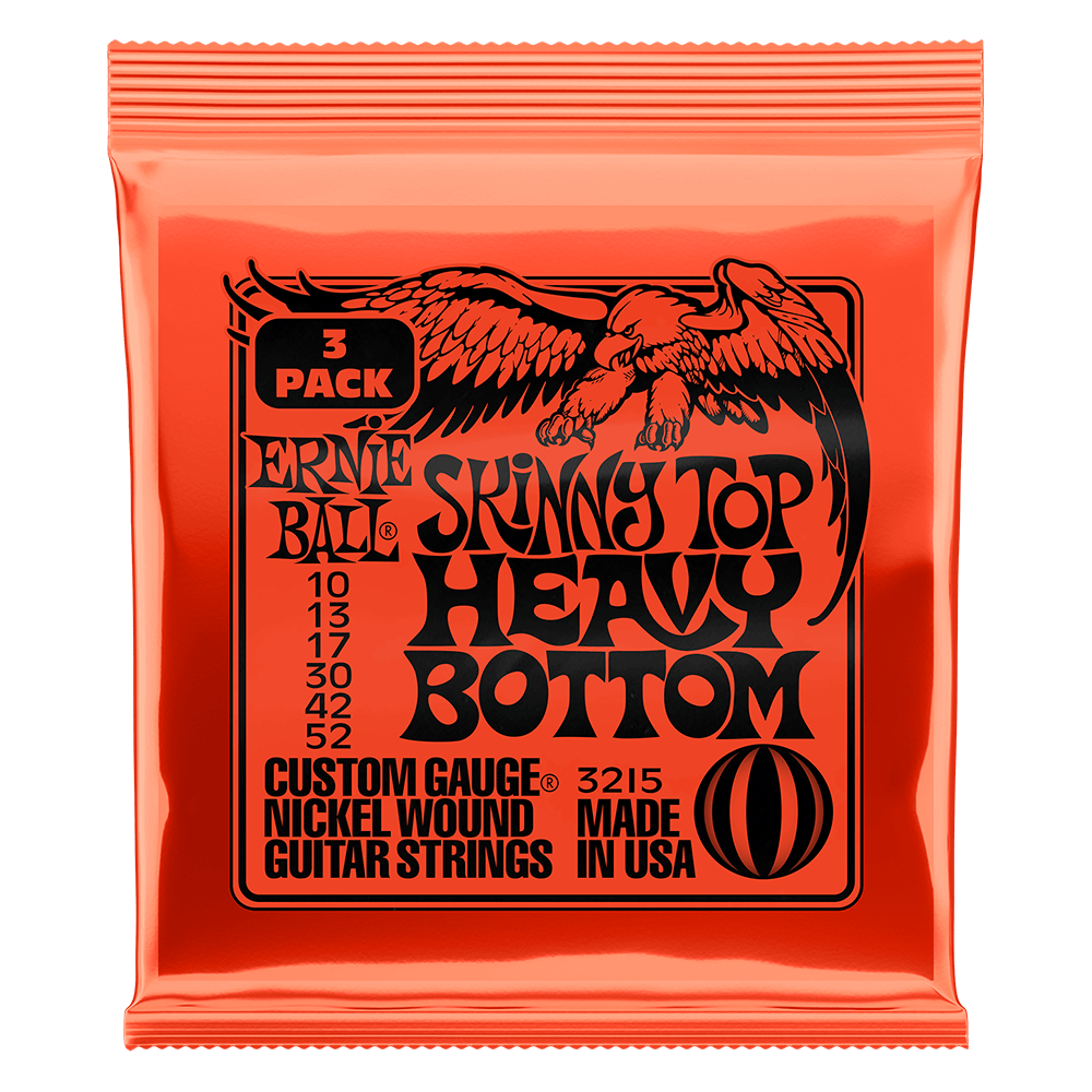 Ernie Ball SKINNY TOP HEAVY BOTTOM 10-52 (3 SET PACK) in stock