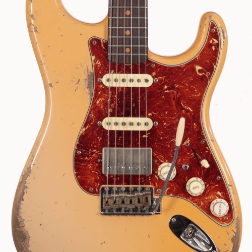 Fender Custom Shop Levi Perry Masterbuilt '63 Stratocaster Relic HSS with Superboost in Super Aged Desert Sand in stock