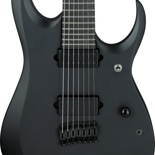 Ibanez RGDRB71-BKF Iron Label RGD Series 7-String Electric Guitar in Black Flat in stock