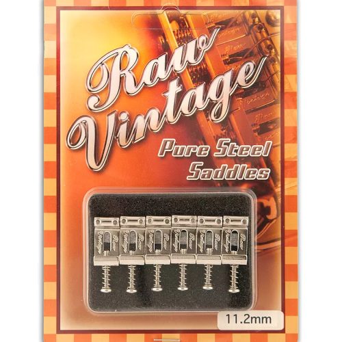 Raw Vintage RVS-112 Fender USA Type Pure Steel Saddles in stock