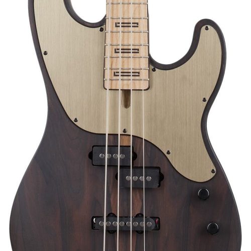 Schecter Model-T 4 Exotic Bass Guitar in Natural Satin Ziricote in stock