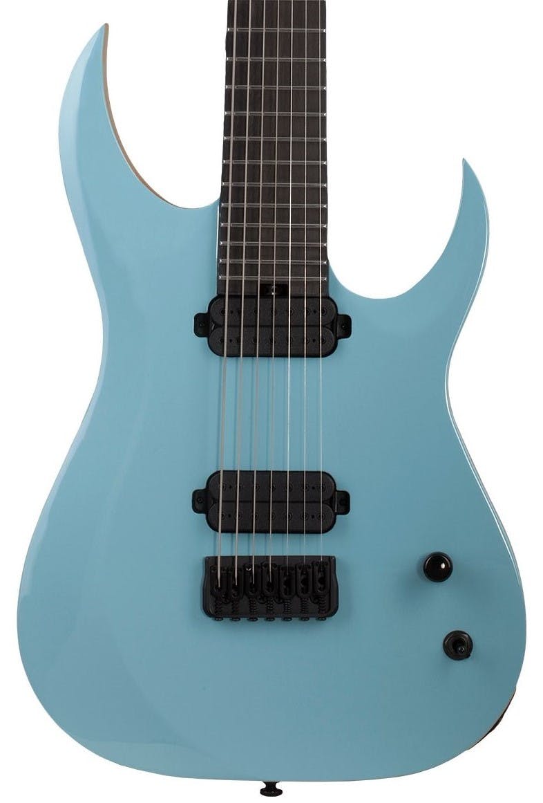 Schecter John Browne TAO-7 AZ Electric Guitar in Azure Blue in stock
