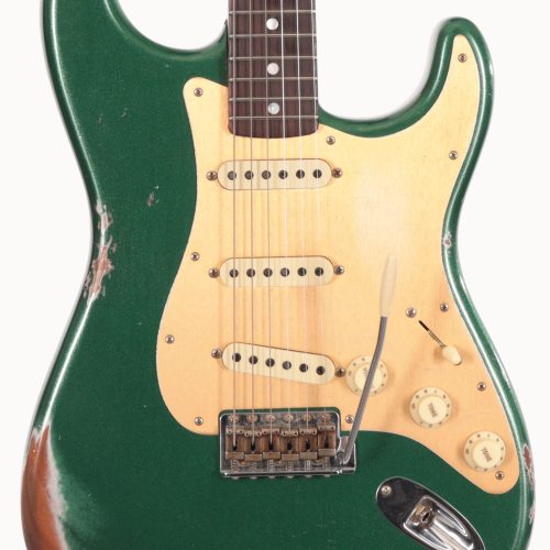 Second Hand 2023 Fender Custom Shop '66 Stratocaster in Mystic Pine Green 1715 in stock