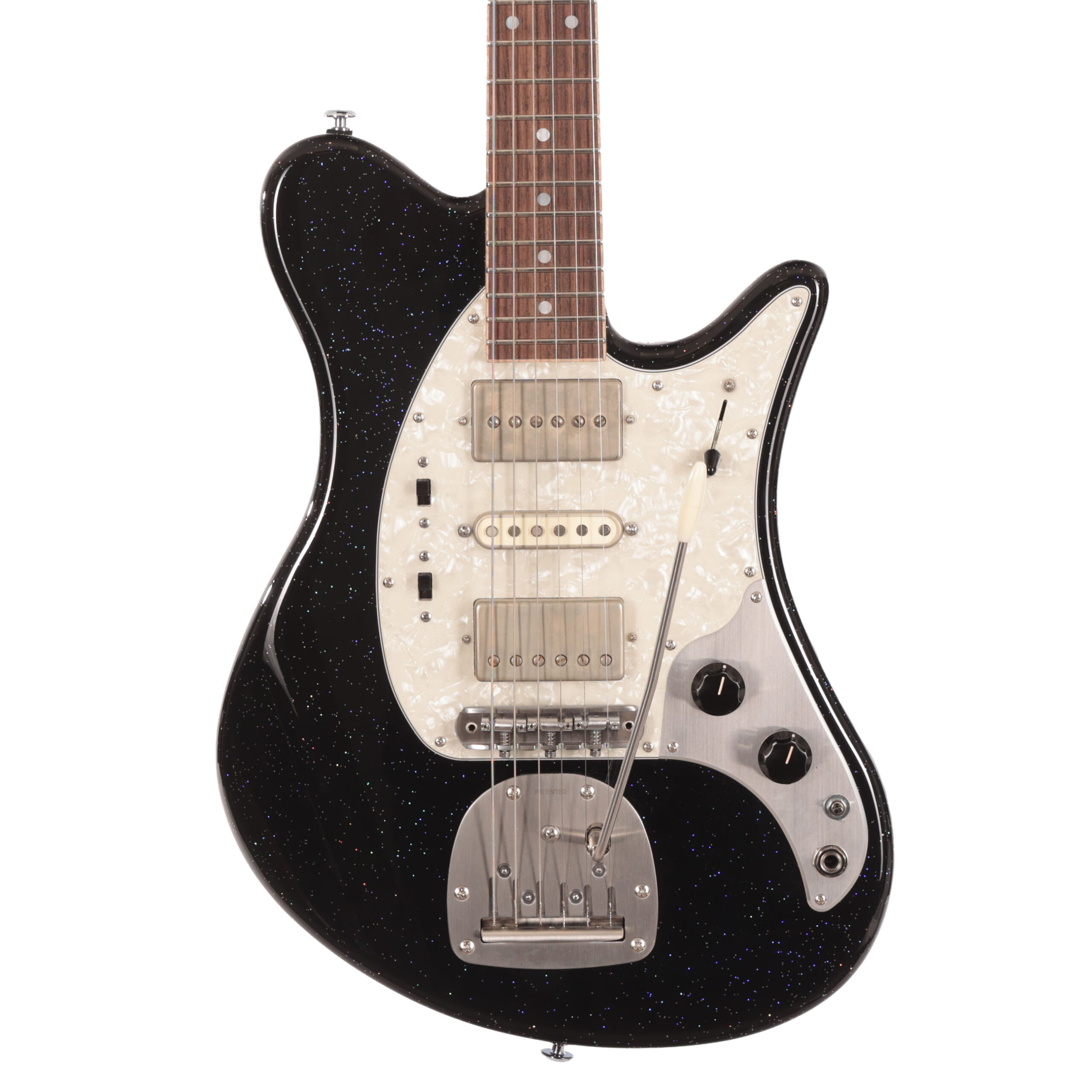 Second Hand Oopegg Trailbreaker Mach 1 Electric Guitar in Black Sparkle 824 in stock