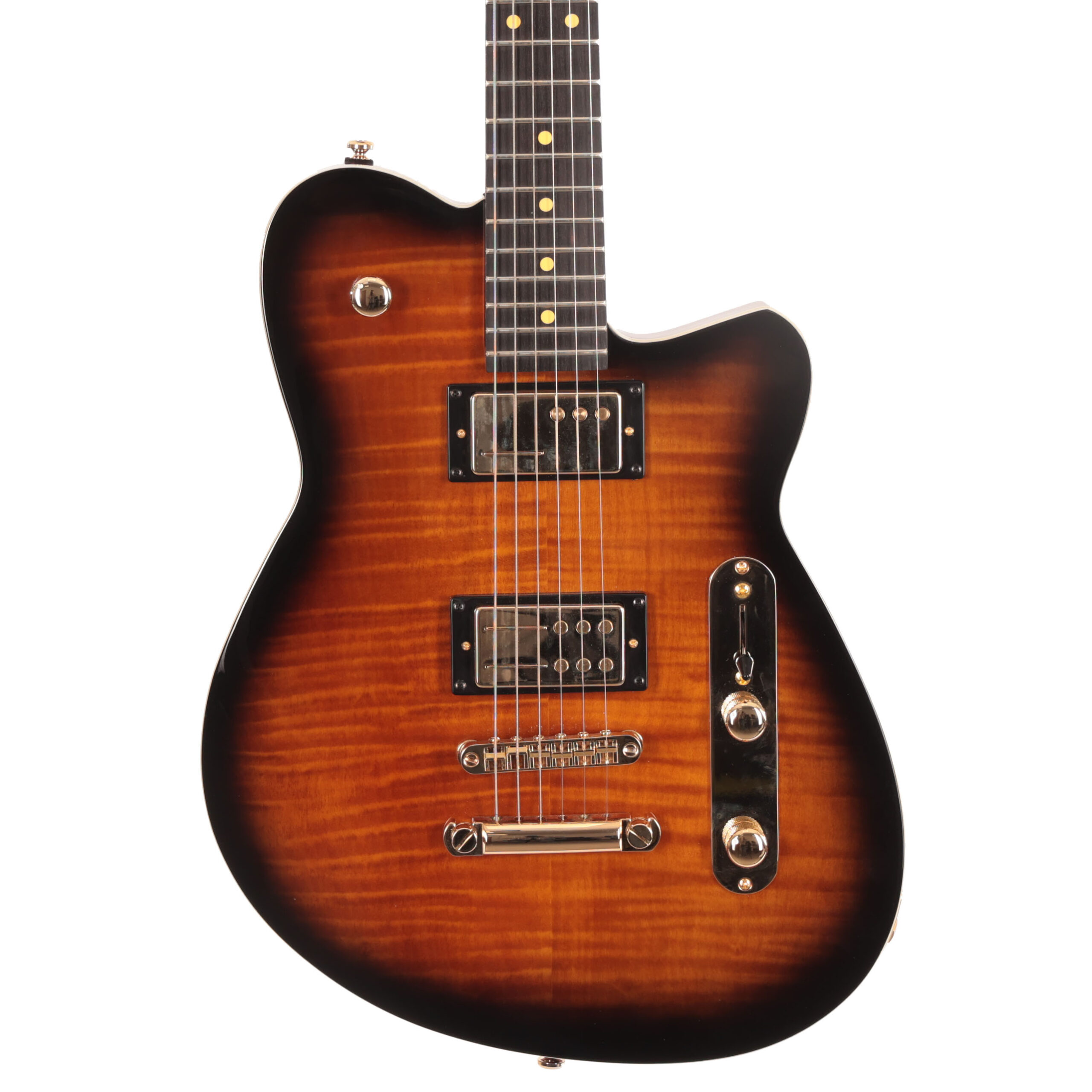Second Hand Reverend Charger RA FM Electric Guitar in Coffee Burst 781 in stock
